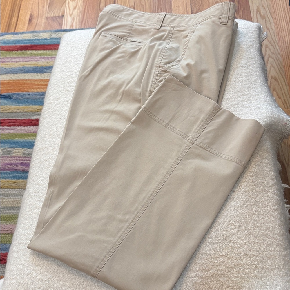 DKNY Khaki Casual 94% Cotton Women’s Pants (Size 12)